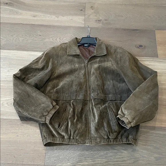 Ashworth Men’s Genuine Suede Leather Jacket Size XL